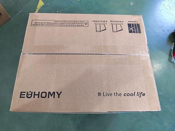 EUHOMY Countertop Ice Maker Machine with Handle, 26lbs Per Day, 9 Ice Cubes Ready in 6 Mins, Auto-Cleaning Portable Ice Maker with Basket and Scoop, for Home/Kitchen/Camping/RV (White)
