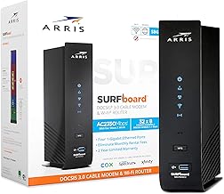 ARRIS (SBG7600AC2) - Cable Modem Router Combo - DOCSIS 3.0 & AC2350 WiFi, [Check with your provider for compatibility]Four 1 Gbps Ports , 800 Mbps Max Internet Speeds - Image 1