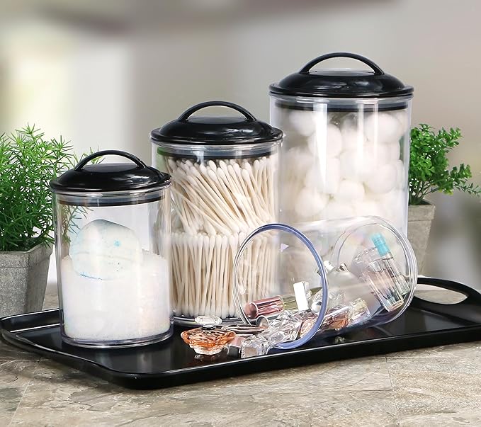 Reston Lloyd Food Storage Containers, BPA Free Airtight Canisters for Cereal, Pasta, Sugar, Coffee, Flour, Cookies, Loose Tea, for Kitchen Organization, Set of 3, Turquoise