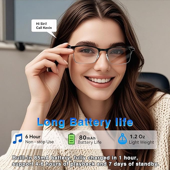 Ai Translation Smart Glasses Bluetooth 5.4 with 164 Language & Accents, Translator Glasses Color-Change Lens, Multifunctional Wireless Bluetooth Translation Glasses for Men & Women