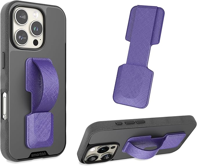 Smartish Phone Grip Loop - Prop Tart - Pop Out Finger Strap and Holder with Kick Stand [Compatible with All iPhone and Android Phones] - You're Just Jelly
