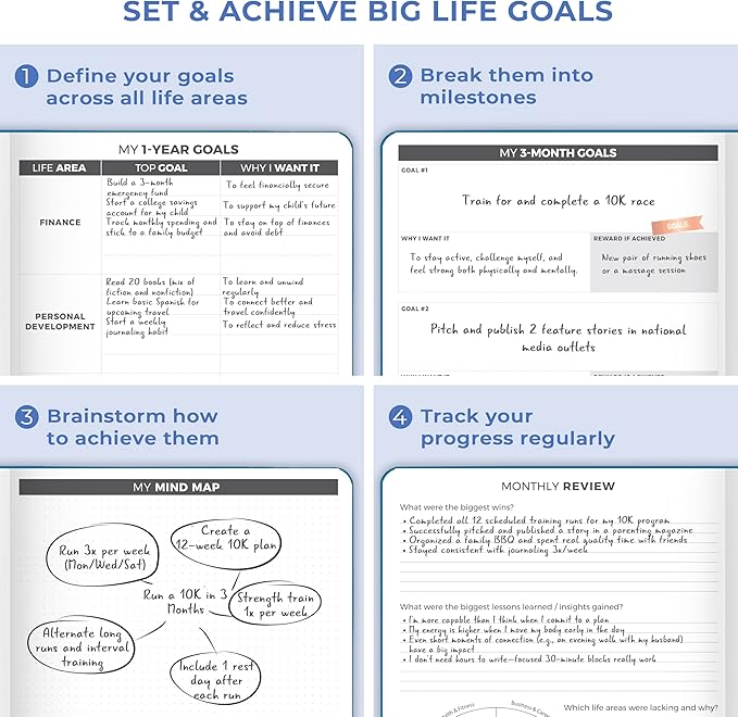 Clever Fox Planner PRO Dated (Jan 2026–Jan 2027) Weekly & Monthly Life Planner to Increase Productivity, Time Management and Hit Your Goals – Organizer, Gratitude Journal – A4 Size (Mystic Blue)