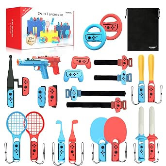 Switch Sports Accessories Bundle Compatible with Switch 1/OLED Joy-con
