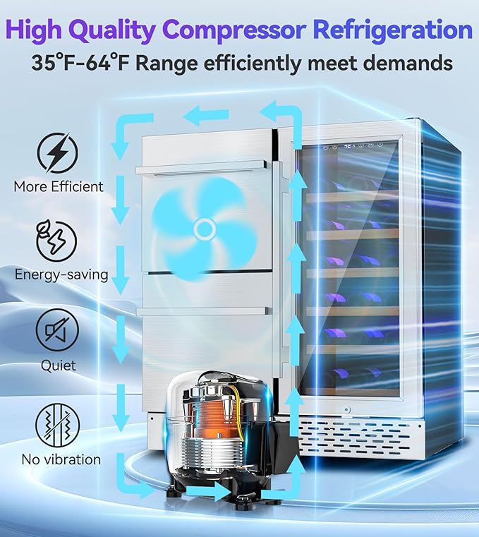 30'' Outdoor Wine and Beverage Refrigerator 120 Cooler, 2 Drawer Dual Zone Wine Fridge with Intelligent Control Advanced Compressor Under Counter Freestanding for Patio Bar Cabinet