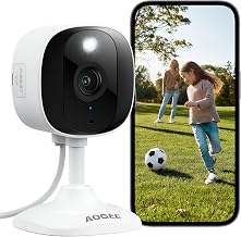AOQEE Wired 2K Indoor Camera for Pet/Baby/Elderly, Human Detection, C1 1Pcs