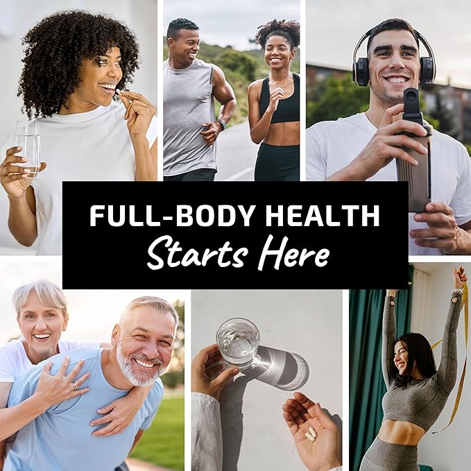 10 in 1 Magnesium Complex Supplement 500MG | Magnesium Citrate, Mag Glycinate, Malate & More | High Absorption Mag Complex with Vitamin B6 | Bone, Muscle & Heart Health Support | Non-GMO | 60 Ct.