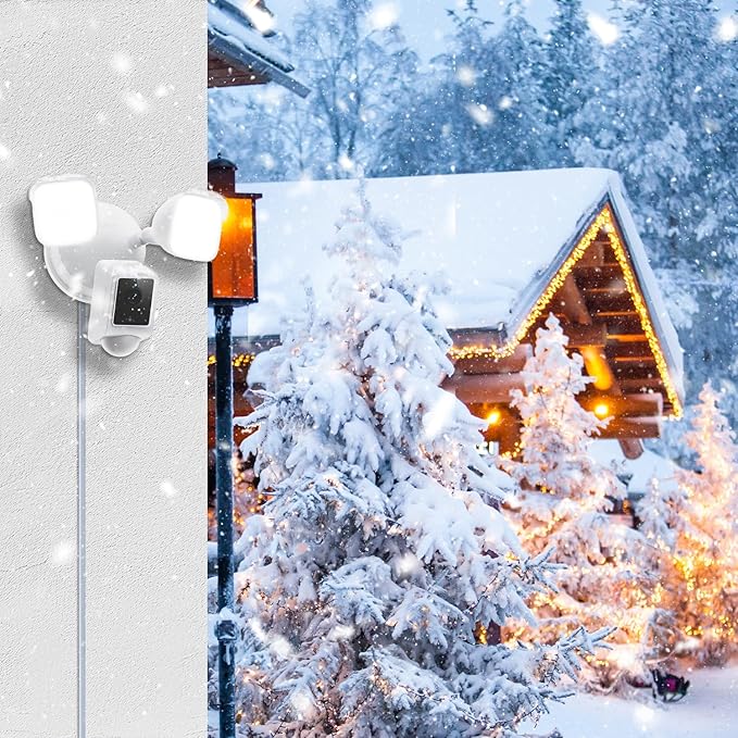 Plug-in Mount for Floodlight Cams Compatible with Floodlight Cam Wired Plus/Pro,WYZE Floodlight Camera v2/Pro,Blink Wired Floodlight Camera,Electrical Box with 20ft/6m Weatherproof Power Cable