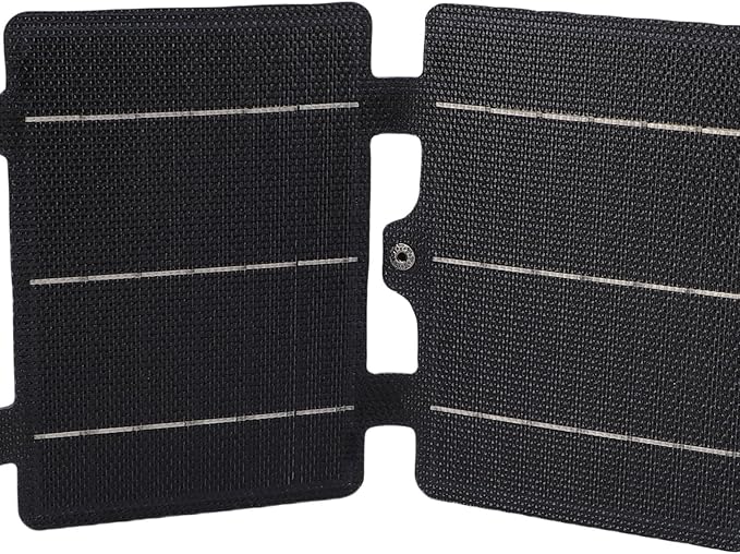 Portable Solar Charger, Foldable Efficient Monocrystalline Silicon USB C Universal Solar Panel for Camping Hiking Outdoor Enthusiasts Travelers