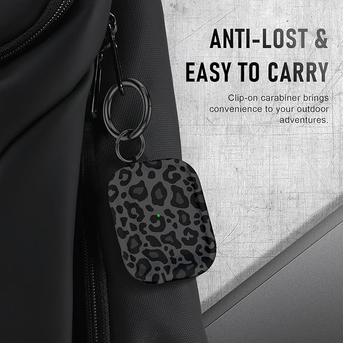 for AirPods Pro 3 Case (2025) with Cleaner Kit, Cute Soft Silicone Cover Compatible AirPods Pro 3rd Genera case with Keychain for Women Men with Keychain for Airpod Pro case(2025) Black Leopard Print