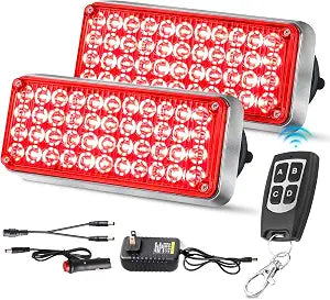 Upgraded Wireless Strobe Lights w/Remote Control for Trucks