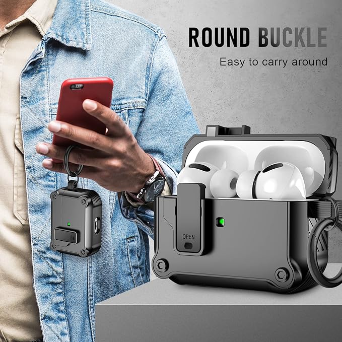 Compatible with Airpods Pro 3 Case(2025),for Airpods Pro 3rd Generation Cases Cover with Keychain Cleaner Kit Soft Silicone Shockproof Cover for Women Men