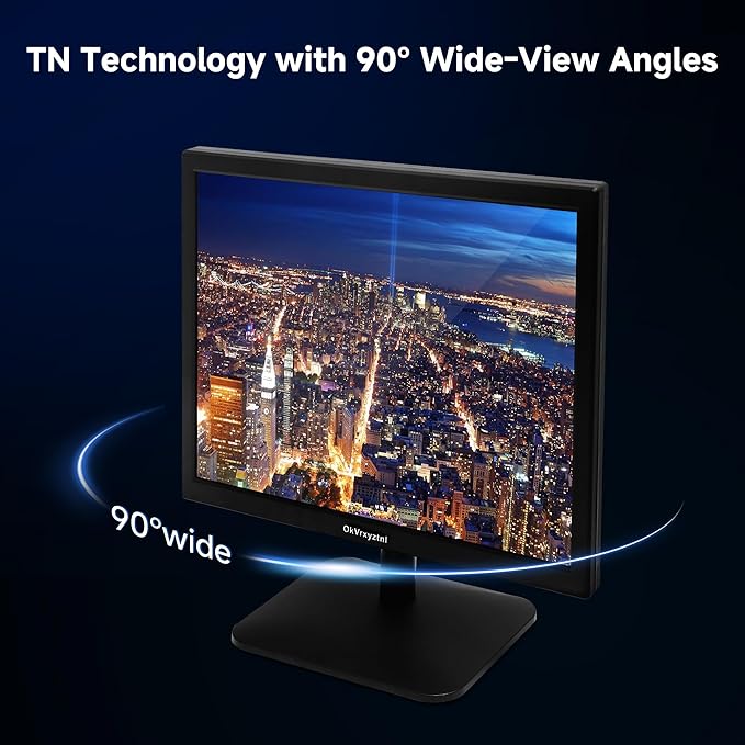 17" Monitor 1280 X 1024 with 45% sRGB Color Correction and 5:4 Aspect Ratio, 75 Hz, VESA Mountable, LED Monitor for PC, Laptop and Computer VGA, HDMI, TN Panel