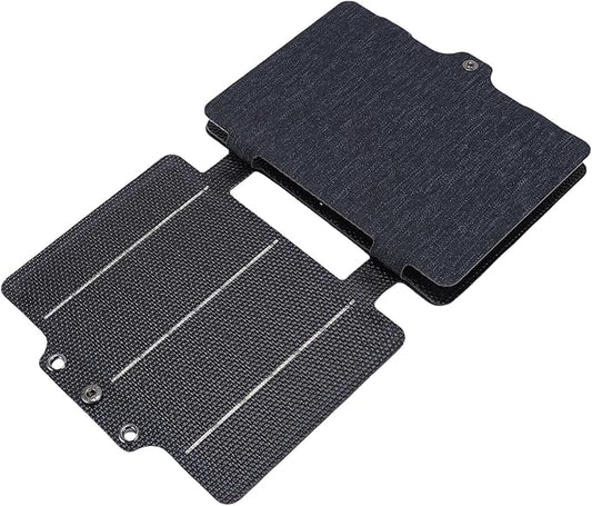 Portable Solar Charger, Foldable Efficient Monocrystalline Silicon USB C Universal Solar Panel for Camping Hiking Outdoor Enthusiasts Travelers