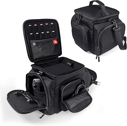 Carrying Case for Steam Machine with Detachable Shoulder Strap,Large Capacity, Travel Bag Multiple Storage Pockets for Steam Controllers, Games, Cables, Portable Hard Disk and Other Accessories