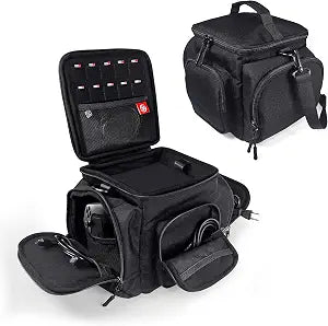 Carrying Case for Steam Machine with Detachable Shoulder Strap,Large Capacity, Travel Bag Multiple Storage Pockets for Steam Controllers, Games, Cables, Portable Hard Disk and Other Accessories