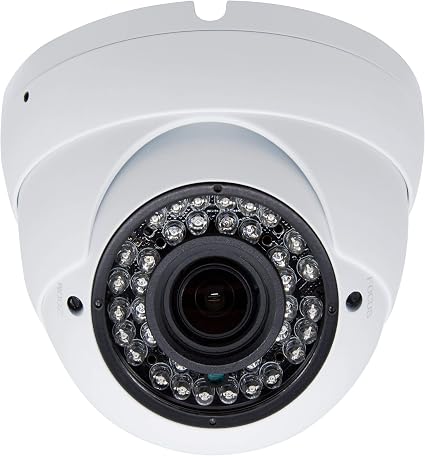 5MP 4MP Dome Super Hybrid Security Camera 4in1 TVI/CVI/AHD/960H CCTV Surveillance Security Camera 2.8-12mm Varifocal Lens Waterproof Day&Night Vision Outdoor/Indoor 98ft IR Camera White
