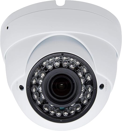 5MP 4MP Dome Super Hybrid Security Camera 4in1 TVI/CVI/AHD/960H CCTV Surveillance Security Camera 2.8-12mm Varifocal Lens Waterproof Day&Night Vision Outdoor/Indoor 98ft IR Camera White