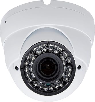 5MP 4MP Dome Super Hybrid Security Camera 4in1 TVI/CVI/AHD/960H CCTV Surveillance Security Camera 2.8-12mm Varifocal Lens Waterproof Day&Night Vision Outdoor/Indoor 98ft IR Camera White
