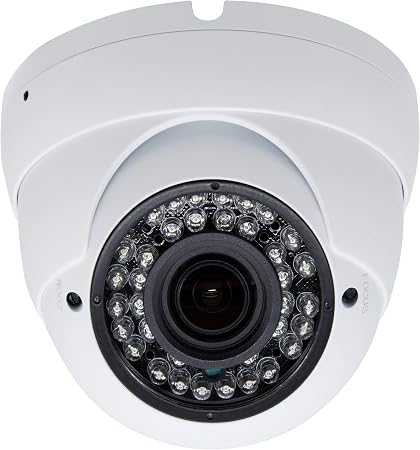 5MP 4MP Dome Super Hybrid Security Camera 4in1 TVI/CVI/AHD/960H CCTV Surveillance Security Camera 2.8-12mm Varifocal Lens Waterproof Day&Night Vision Outdoor/Indoor 98ft IR Camera White