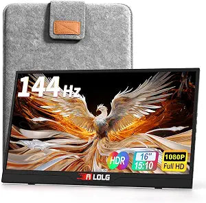 144Hz 16" Portable Monitor 1920x1200 FHD IPS with USB-C Mini HDMI