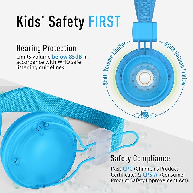 AILIHEN Classroom Headphones Kids 20-Pack for School Student K-12, On-Ear Premium Bulk Wired Headset with Mic, 85dB Volume Limited & SharePort, 3.5mm Jack for Chromebook, Computer, Laptop (Multicolor)
