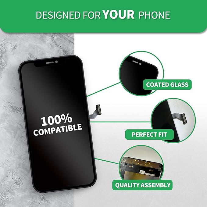 LCD Replacement Screen for iPhone 14 6.1 inch (Model A2649, A2881, A2884, A2883, A2882) Display digitizer Touch Screen w/Tool Set