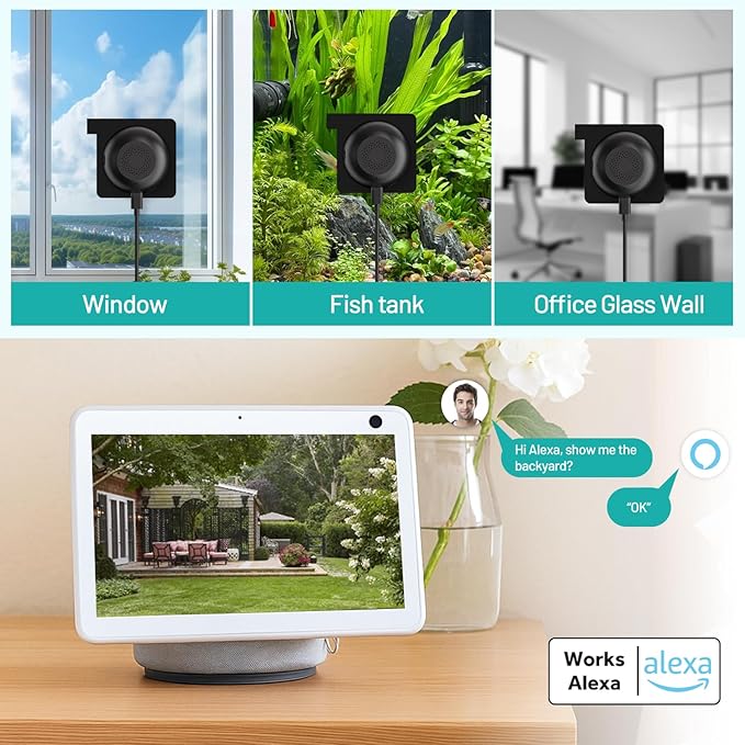 2K 3MP Window Camera, Smart AI Color Night Vision, 5G & 2.4GHz WiFi Indoor Home Security Cam w/Motion Detection, Real-Time Alerts, 2-Way Talk, Alexa, 24/7 Recording, Easy Install, 1-Pack