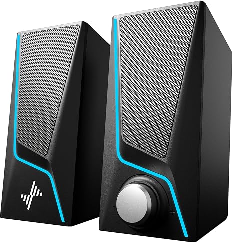 Nylavee Computer Speakers for Desktop, PC Speakers with 9 Lighting Modes