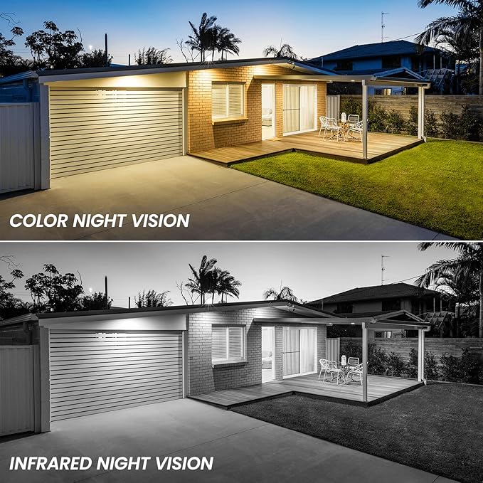 Cinnado Outdoor Camera Wireless-2.4G 2K Solar Wall Light Cameras for Home Security with AI Motion Detection, Waterproof,Motion Activated Light, Siren Alarm Cloud/SD Storage, S2 (2.4G S2-Black-2Pack)