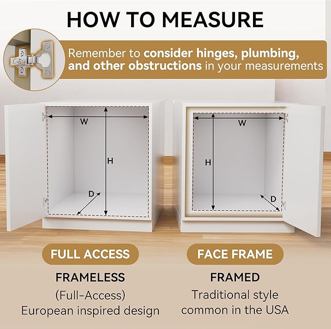 Pull Out Drawers for Cabinets 15"W x 21"D, Heavy-Duty Slide Out Wood Drawer Shelf, Pull Out Cabinet Organizer 100 lbs Capacity, Base Cabinet Organization for Kitchen, Pantry