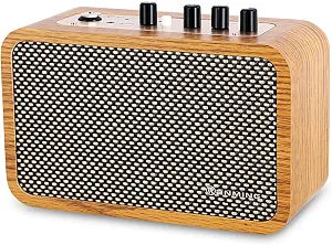 RANMING Guitar Amp 10W Mini Guitar Amplifier with Clean/Drive Channel Portable Electric Guitars Amp with Headphone Jack USB-C Rechargeable Wireless Amps for Indoor Practice,Live Streaming,Traveling