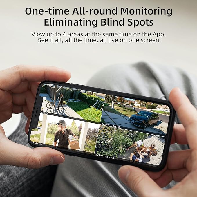 5G Security Camera Outdoor Wireless WiFi, 5G Solar Security Camera for Home Security, AI Motion Detection, Color Night Vision, SD Card/Cloud Storage, Waterproof, Compatible with Alexa/Google Home
