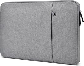 15.6 16.1 Inch Portable Monitor Case, Protective Padded Water Resistant Carrying Sleeve for 15.6" Display Monitors Shockproof Slim Travel Cover Bag with Accessory Storage Pocket, Gray - Image 1