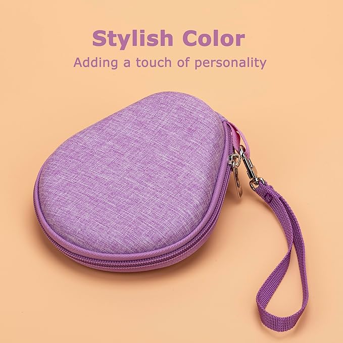 Ginsco Universal Bone Conduction Headphones Case Compatible with SHOKZ New OpenRun Pro 2/Pro 2 Mini/OpenRun/OpenSwim Open-Ear Sport Headphones, Compatible with CXK/BAICLUD/MRYTKY/Ogogrs etc (Purple)