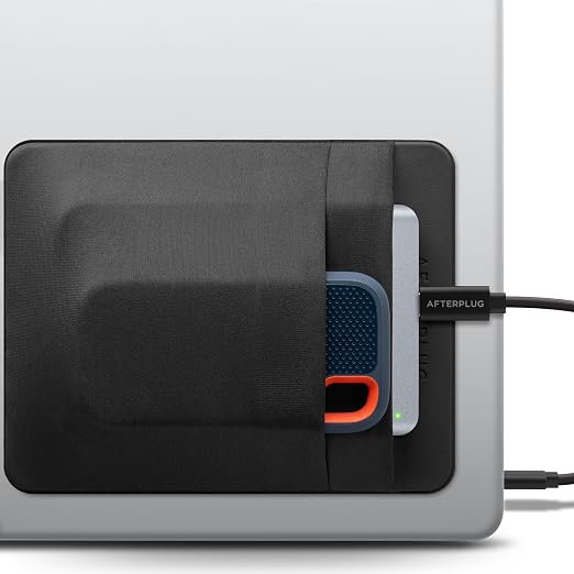 2-Pocket SSD & Hard Drive Holder for Laptop, Reusable 3M Adhesive