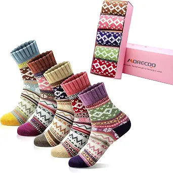 MORECOO Gifts for Women Novelty Socks Warm & Cozy Socks for Women