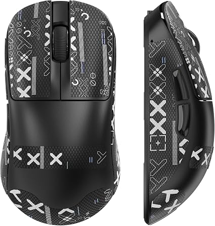ZIYOU LANG×Magic-Refiner AJ199 Lightweight Wireless Gaming Mouse,Tri-Mode(2.4G/Wired/BT),24K DPI,PAW3311 Optical Sensor,1000Hz Polling Rate,600mAh,49g Ergonomic Mice for Mid-Large Hands-Black&Sticker