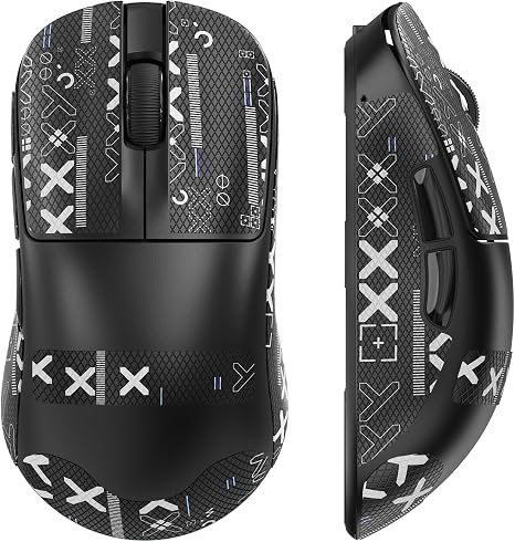 ZIYOU LANG×Magic-Refiner AJ199 Lightweight Wireless Gaming Mouse,Tri-Mode(2.4G/Wired/BT),24K DPI,PAW3311 Optical Sensor,1000Hz Polling Rate,600mAh,49g Ergonomic Mice for Mid-Large Hands-Black&Sticker