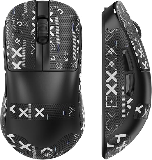 ZIYOU LANG×Magic-Refiner AJ199 Lightweight Wireless Gaming Mouse,Tri-Mode(2.4G/Wired/BT),24K DPI,PAW3311 Optical Sensor,1000Hz Polling Rate,600mAh,49g Ergonomic Mice for Mid-Large Hands-Black&Sticker