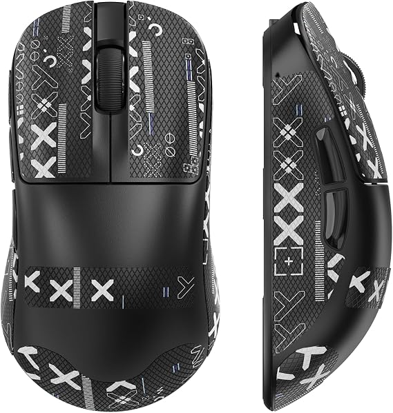 ZIYOU LANG×Magic-Refiner AJ199 Lightweight Wireless Gaming Mouse,Tri-Mode(2.4G/Wired/BT),24K DPI,PAW3311 Optical Sensor,1000Hz Polling Rate,600mAh,49g Ergonomic Mice for Mid-Large Hands-Black&Sticker