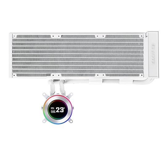 Lian Li Hydroshift II-C 360 Liquid CPU Cooler - Flexible Slide-Tube Clamp Coolant Pathway - 2.1??IPS LCD Screen - 3 Control Mode - Fits Most PC Fans - LGA 1851/1700, AMD AM5/AM4 - Black (HS2LCD36W)