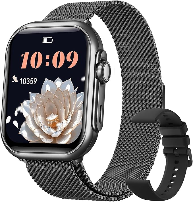 Smart Watches for Women Men, 1.83" HD Smart Watch for Android iPhone with Calls/Messages/Notifications, Sleep/Heart Rate/SpO2/Blood Pressure Monitor, 110+ Sports Modes Fitness Watch, 1000mAh Battery