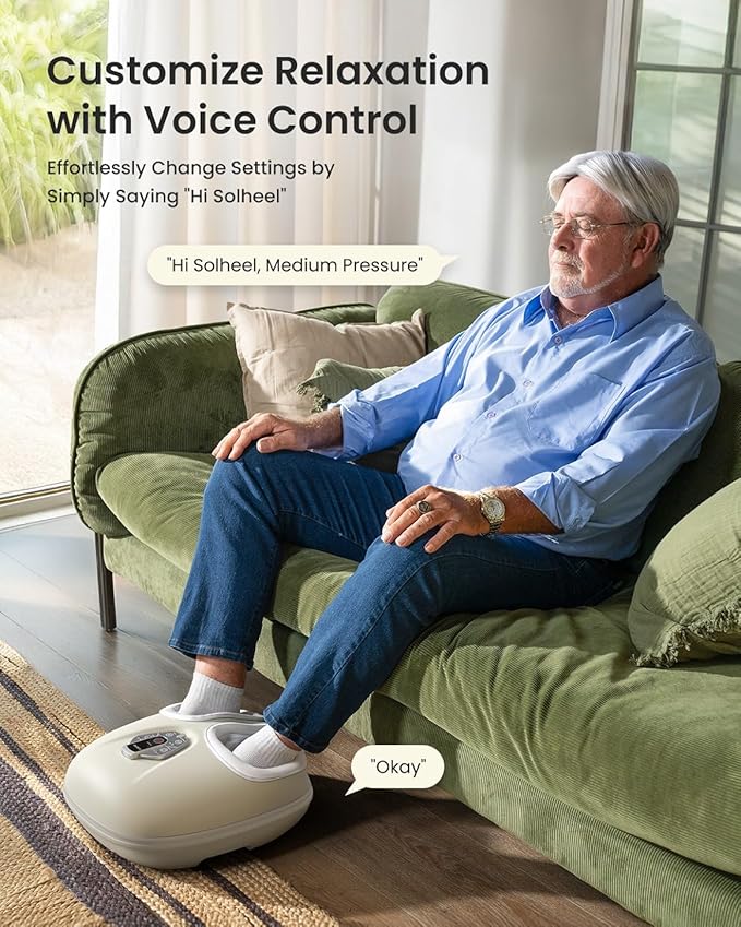 RENPHO Foot Massager Machine with Heat [2026 Upgraded], Shiatsu Foot Massager for Plantar Fasciitis, Christmas Gifts for Women, Cordless Control, 2026 Innovation Upgrade - Exclusive Voice Control