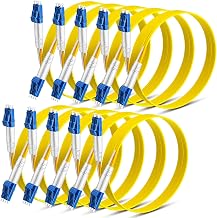 Threlaco 2 M/ 6.56 ft 10 Pack Lc to Lc Single Mode Fiber Cable Os2 - Image 1