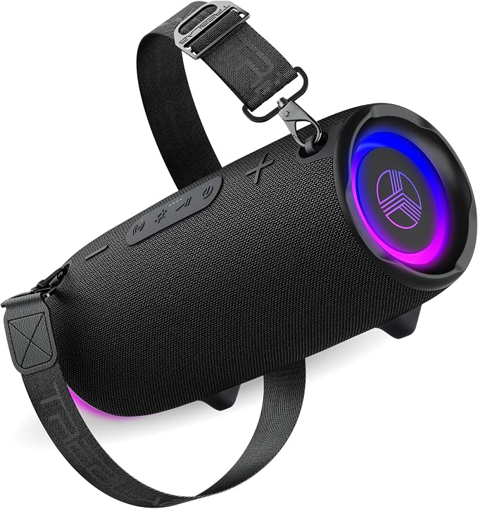 TREBLAB HD-Max Loud Portable Wireless Bluetooth Speaker, 60W IPX7 20H