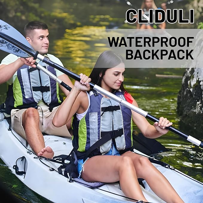 Waterproof Dry Bag,Roll Top Black Small Waterproof Backpack 2L/5L/10L/20L/30L/40L Floating Lightweight Bags for Kayaking, Boating, Fishing, Swimming Camping with Waterproof Phone Case