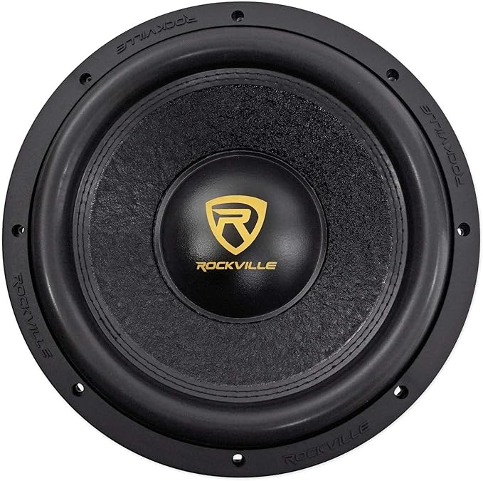 Rockville W12K9D2 K9 V3 12" Car Subwoofer, 4000W Peak/1000W RMS, DVC 2-Ohm, Ultra-Stiff Cone, 28mm Xmax, Chrome Terminals, for Car Audio Systems