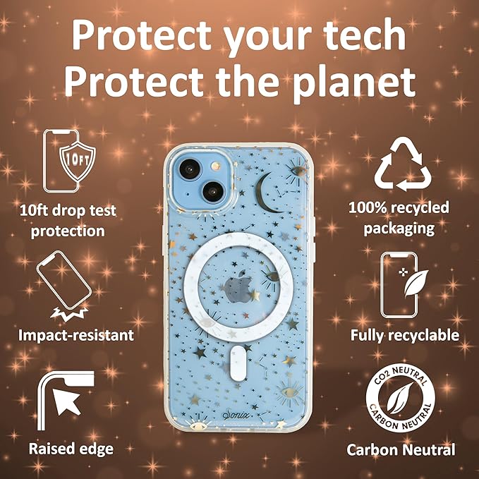 Sonix Case for iPhone 15,14, 13 | Compatible with MagSafe | 10ft Drop Tested | Cosmic Stars