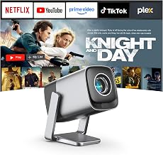 TOF Real-time Focus Mini Projector with WiFi and Bluetooth, XuanPad Smart Projector Compatible with Netflix, Dolby Audio& Keystone 1080P Projector with 210° Rotatable Stand - Image 1