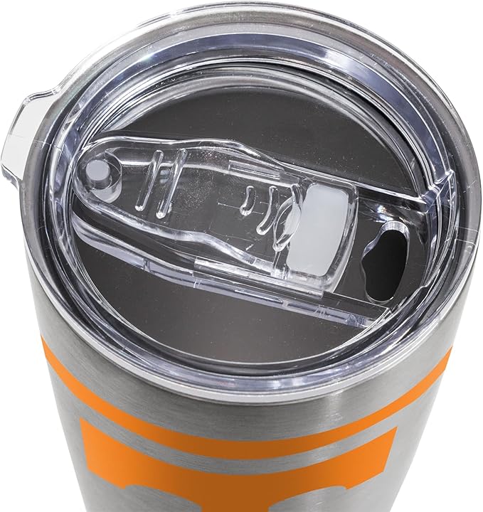 Rico Industries NCAA 20oz Stainless Steel Tumbler with Lid - Great For Coffee, Tea, Water or Cocktails